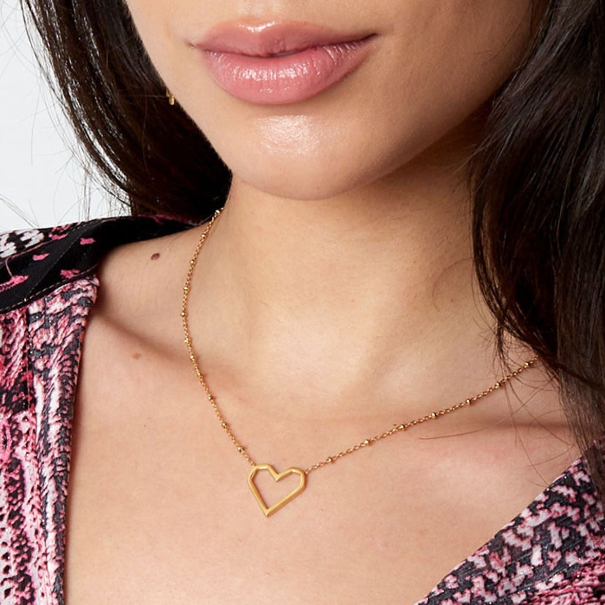 Ketting hart met dots
