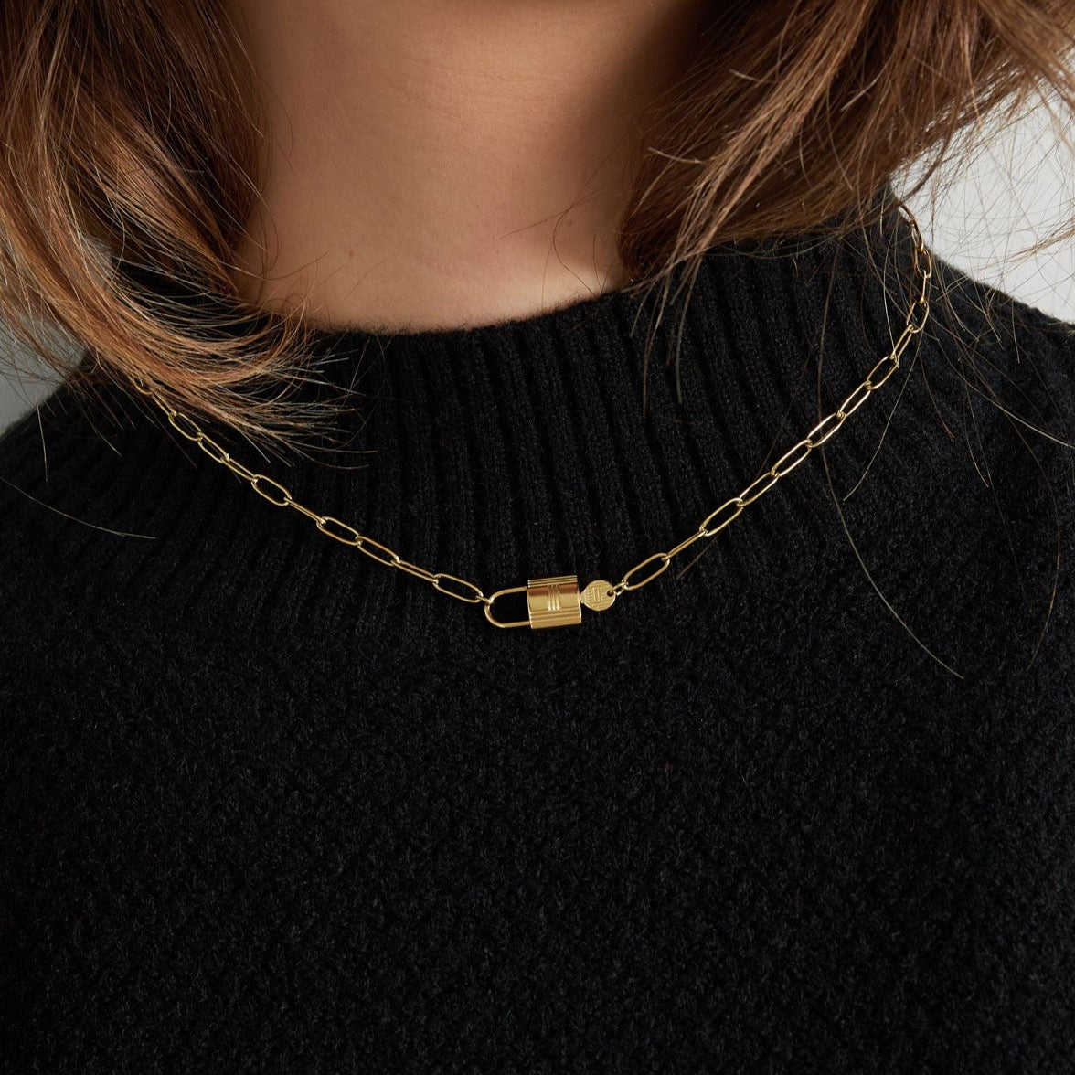 Ketting schakel met slot