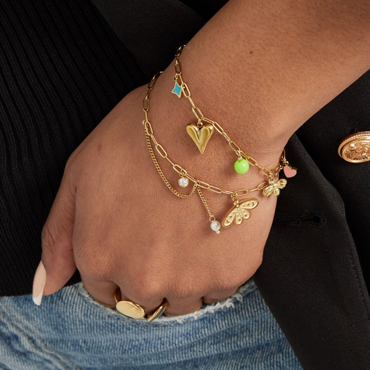 Bedelarmband color splash
