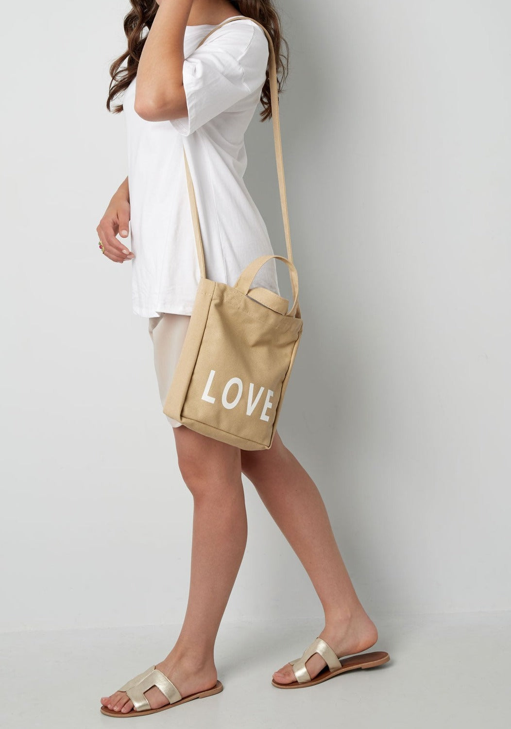 Canvas kleine tas love
