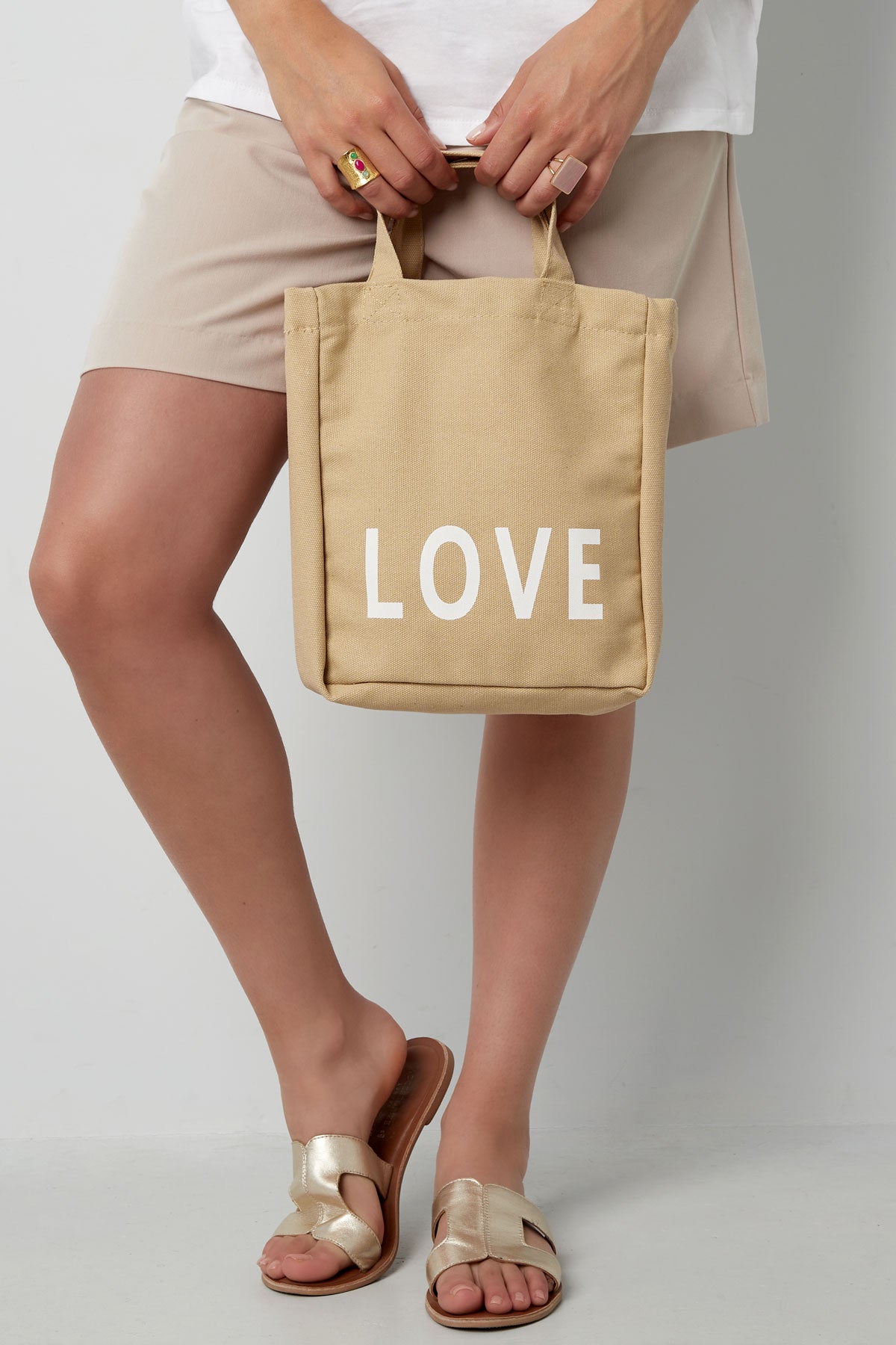 Canvas kleine tas love