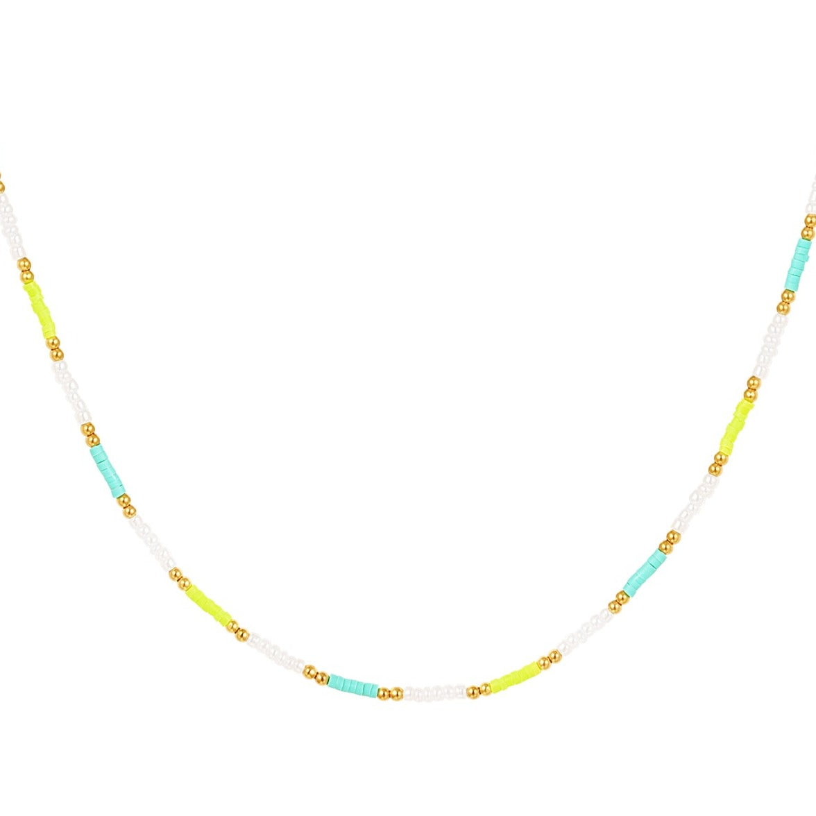 Ketting kleine kleurrijke kraaltjes