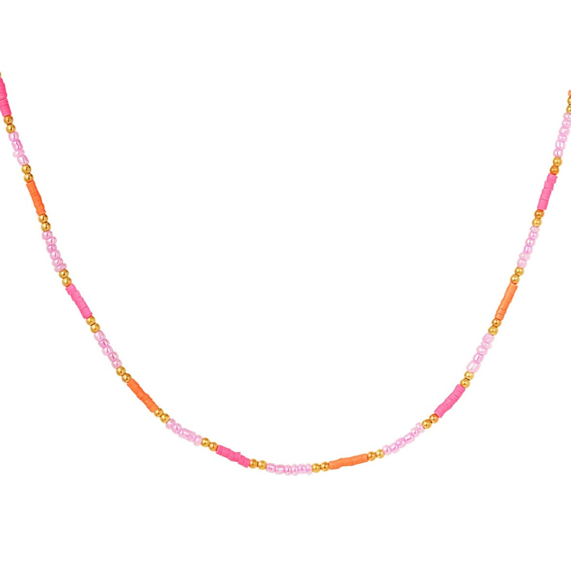 Ketting kleine kleurrijke kraaltjes