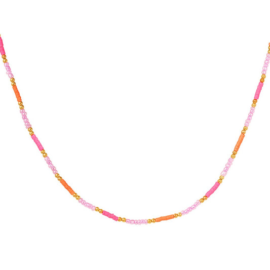 Ketting kleine kleurrijke kraaltjes