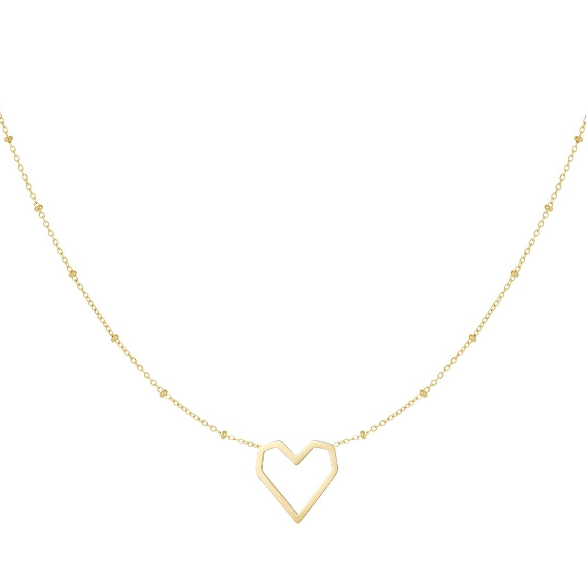Ketting hart met dots