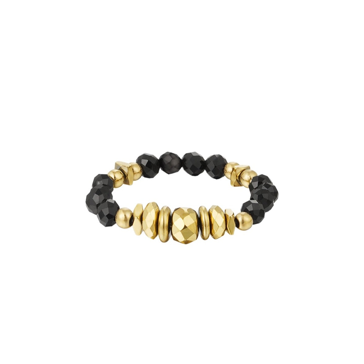 Elastiek ring steentjes