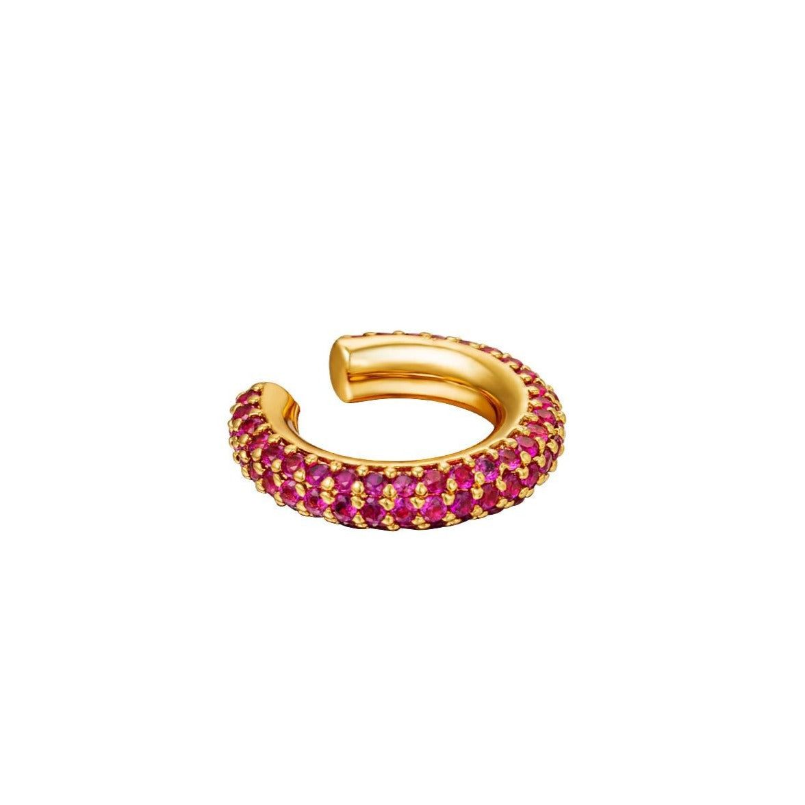 Earcuff groot zirkoon steentjes