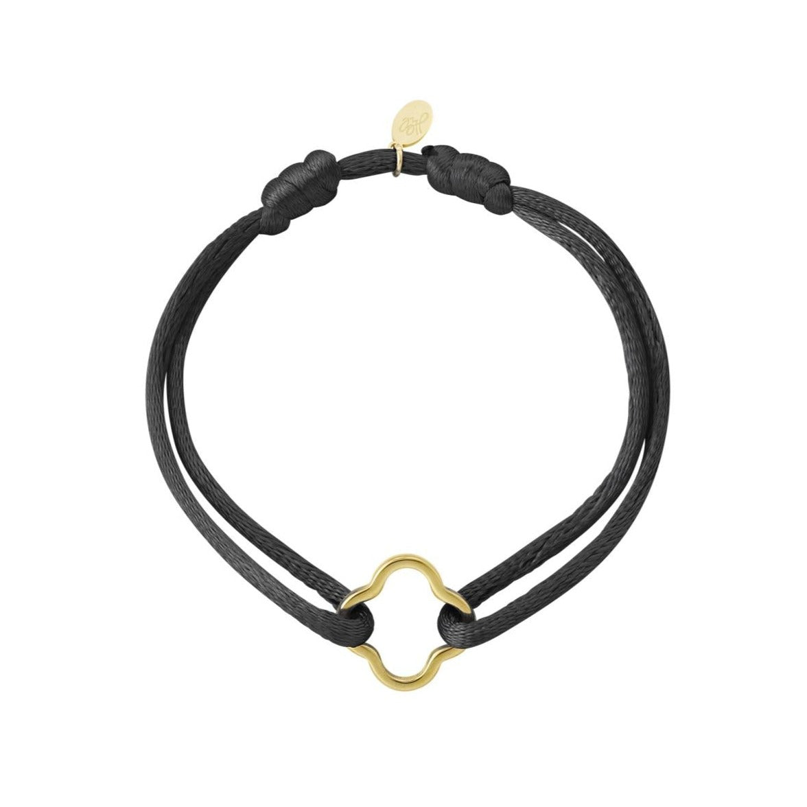 Stoffen armband klaver
