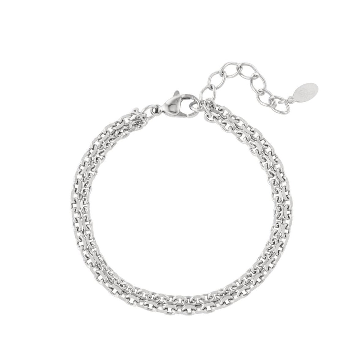 Armband brede schakels