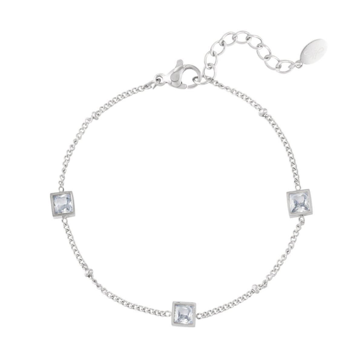 Subtiele armband met steentjes