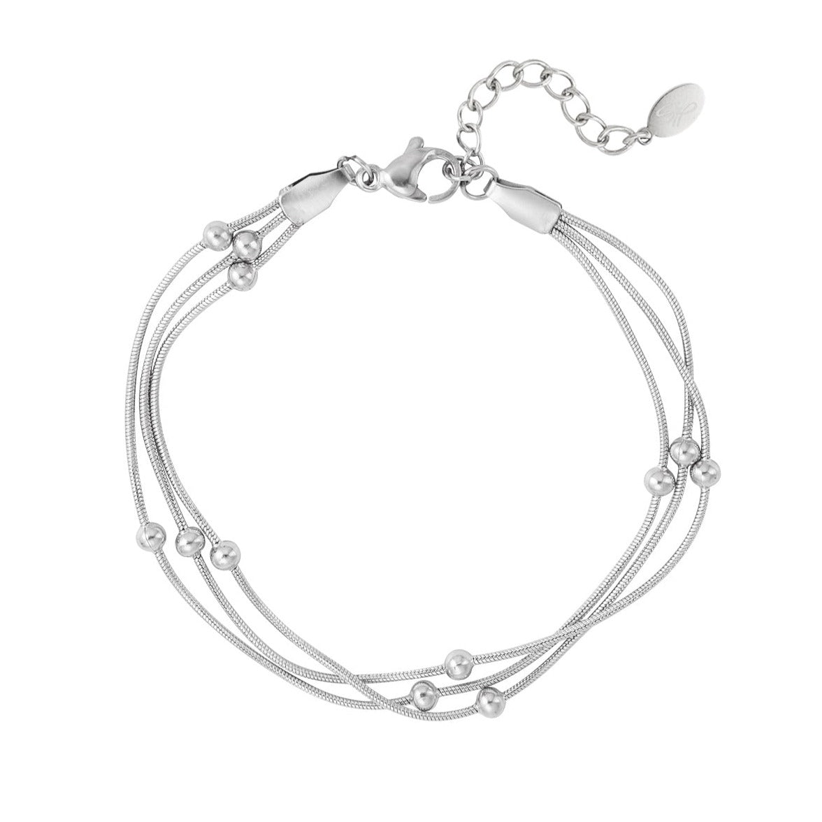 Armband met een twist en bolletjes
