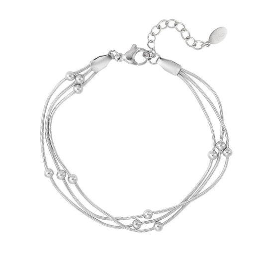 Armband met een twist en bolletjes