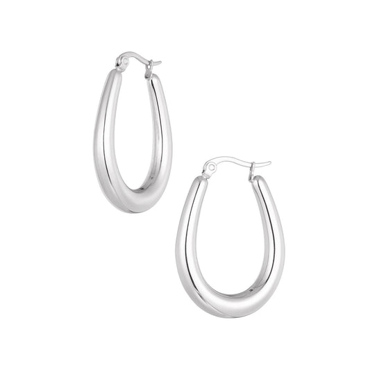 Oorbellen basic ovaal