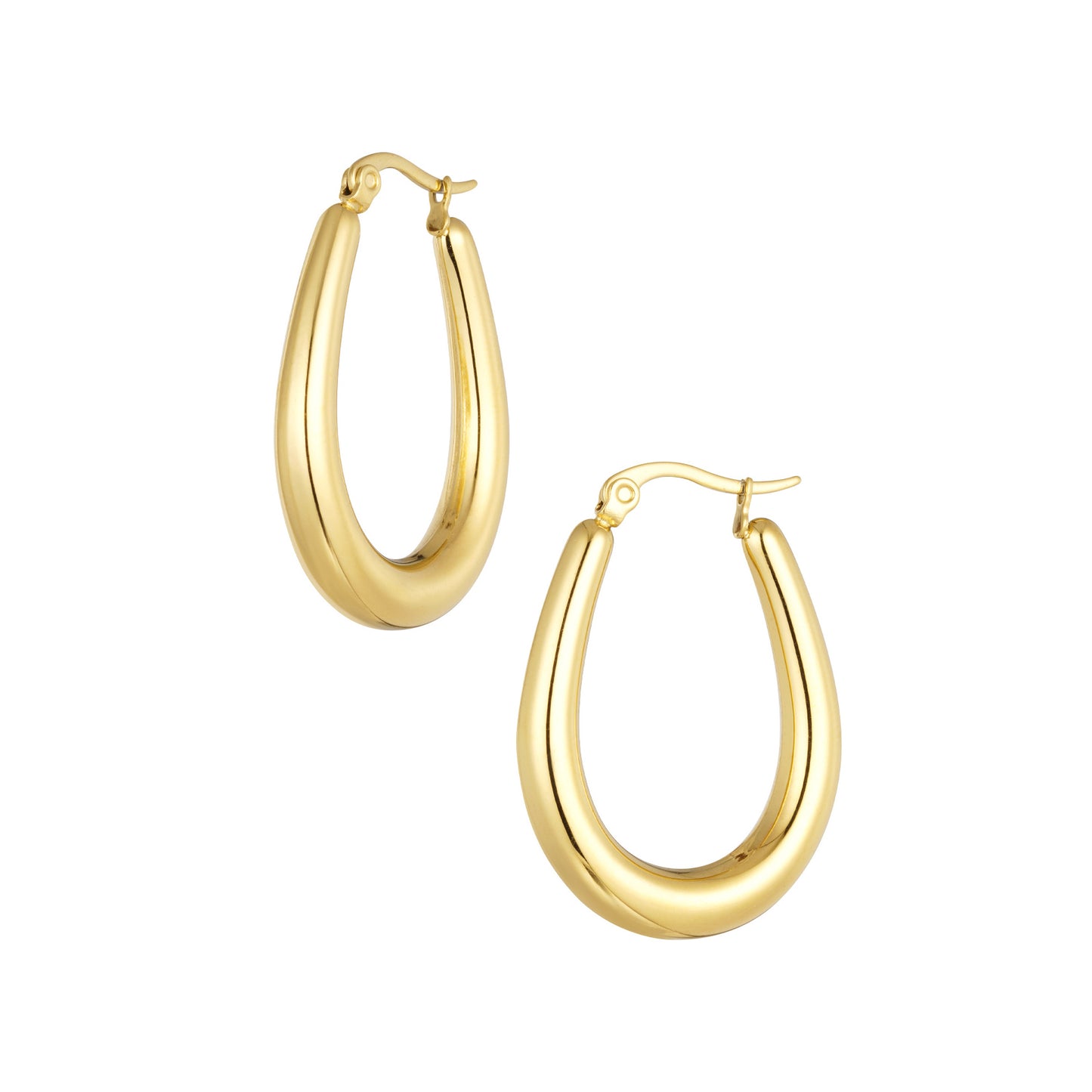 Oorbellen basic ovaal