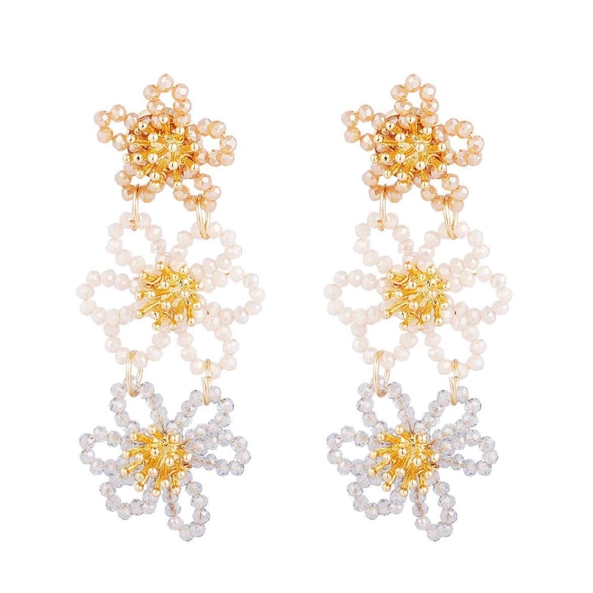 Flower party statement oorbellen