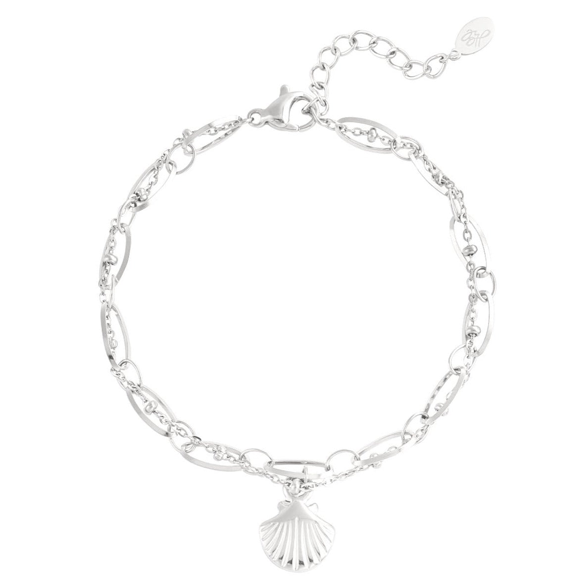 Strand vibe armband met schelp bedel