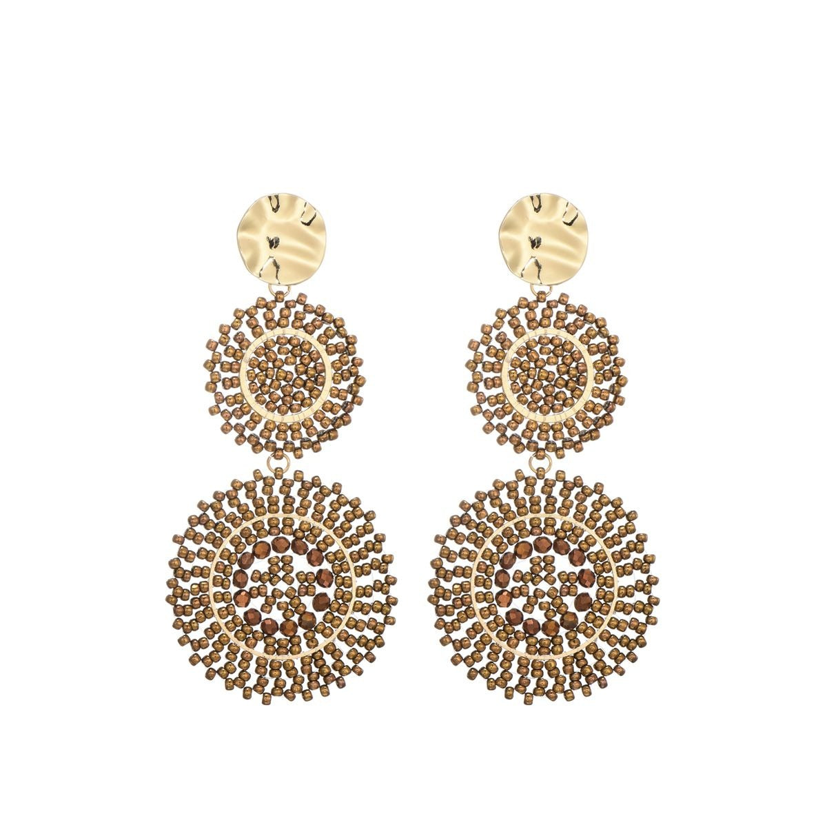 Statement oorbellen two rounds