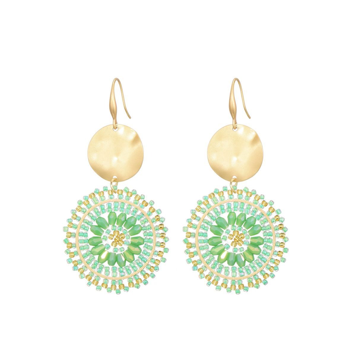Statement oorbellen goud round