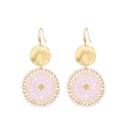 Statement oorbellen goud round