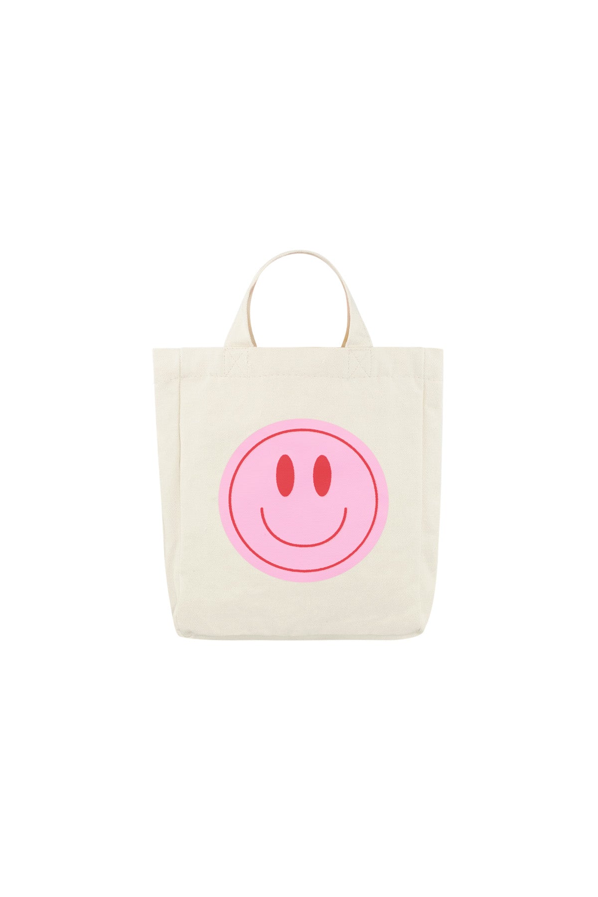 Canvas kleine tas smiley