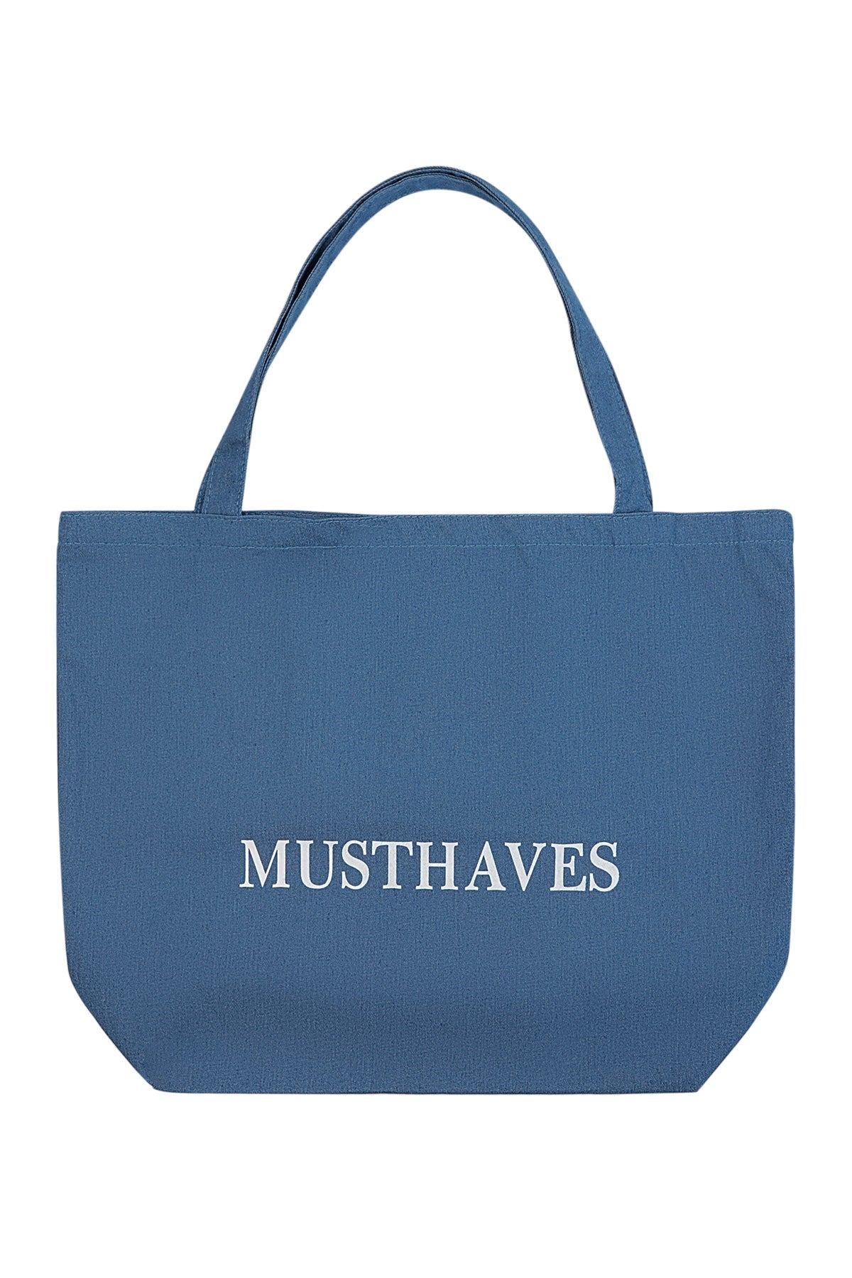 Canvas denim shopper