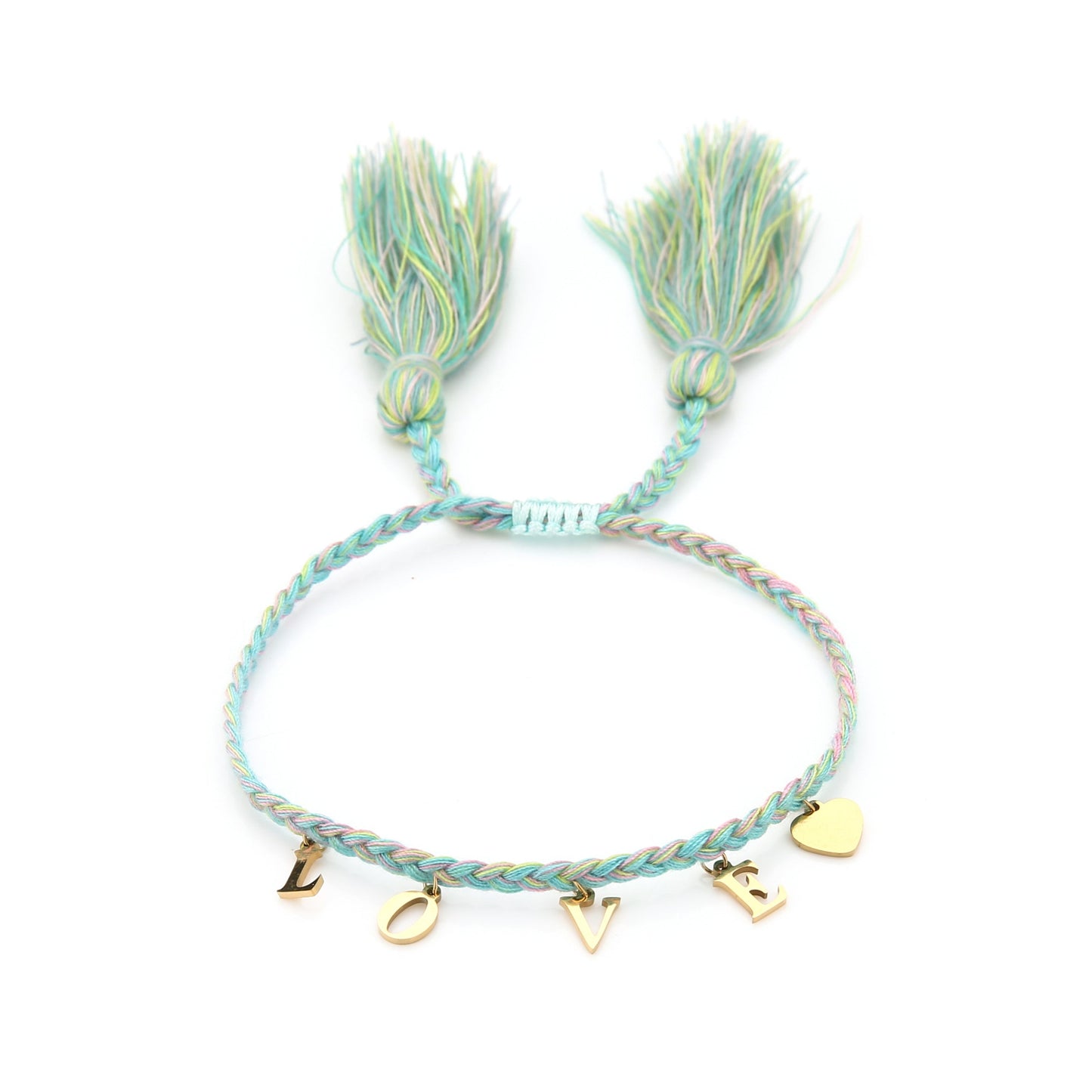 Armband touw met love