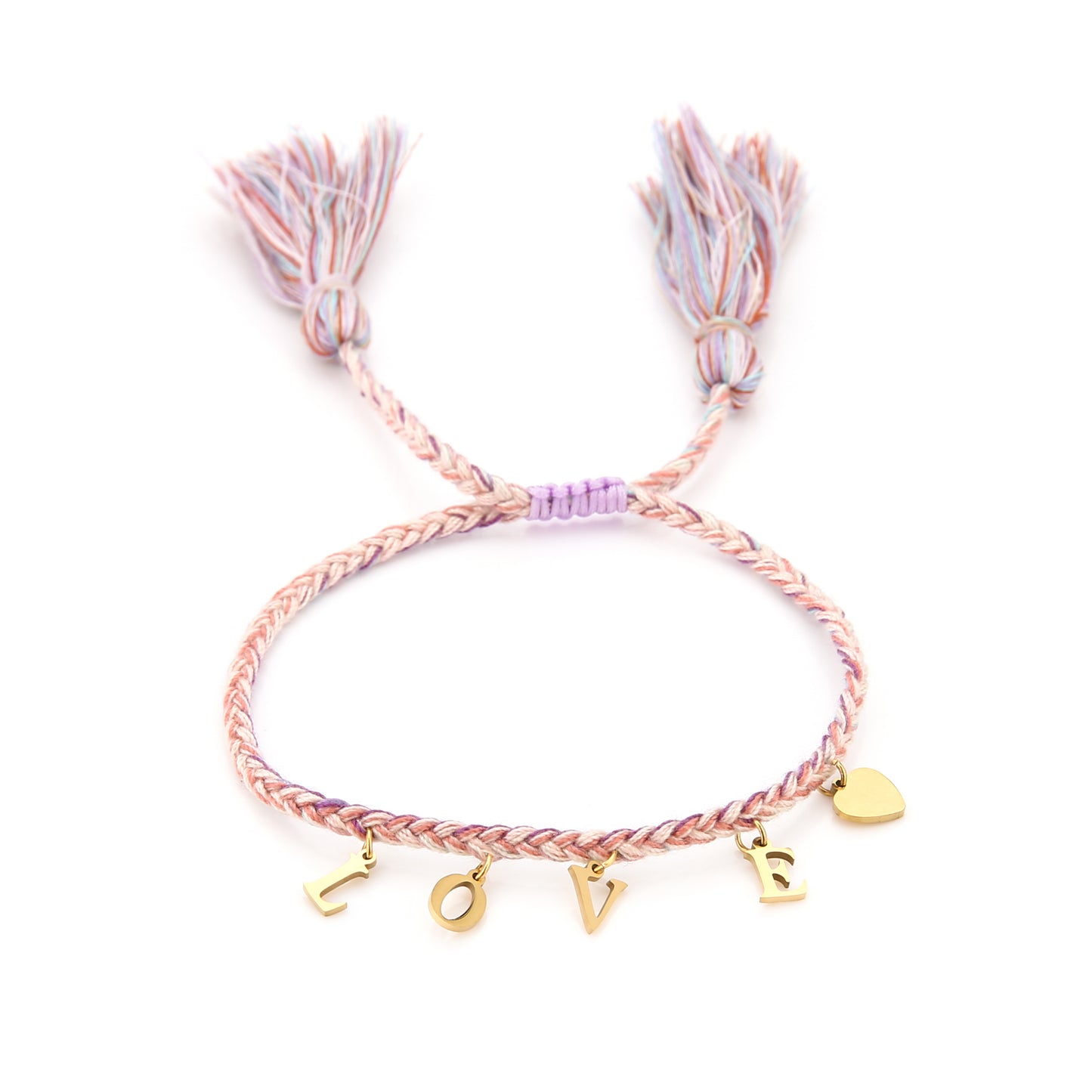 Armband touw met love