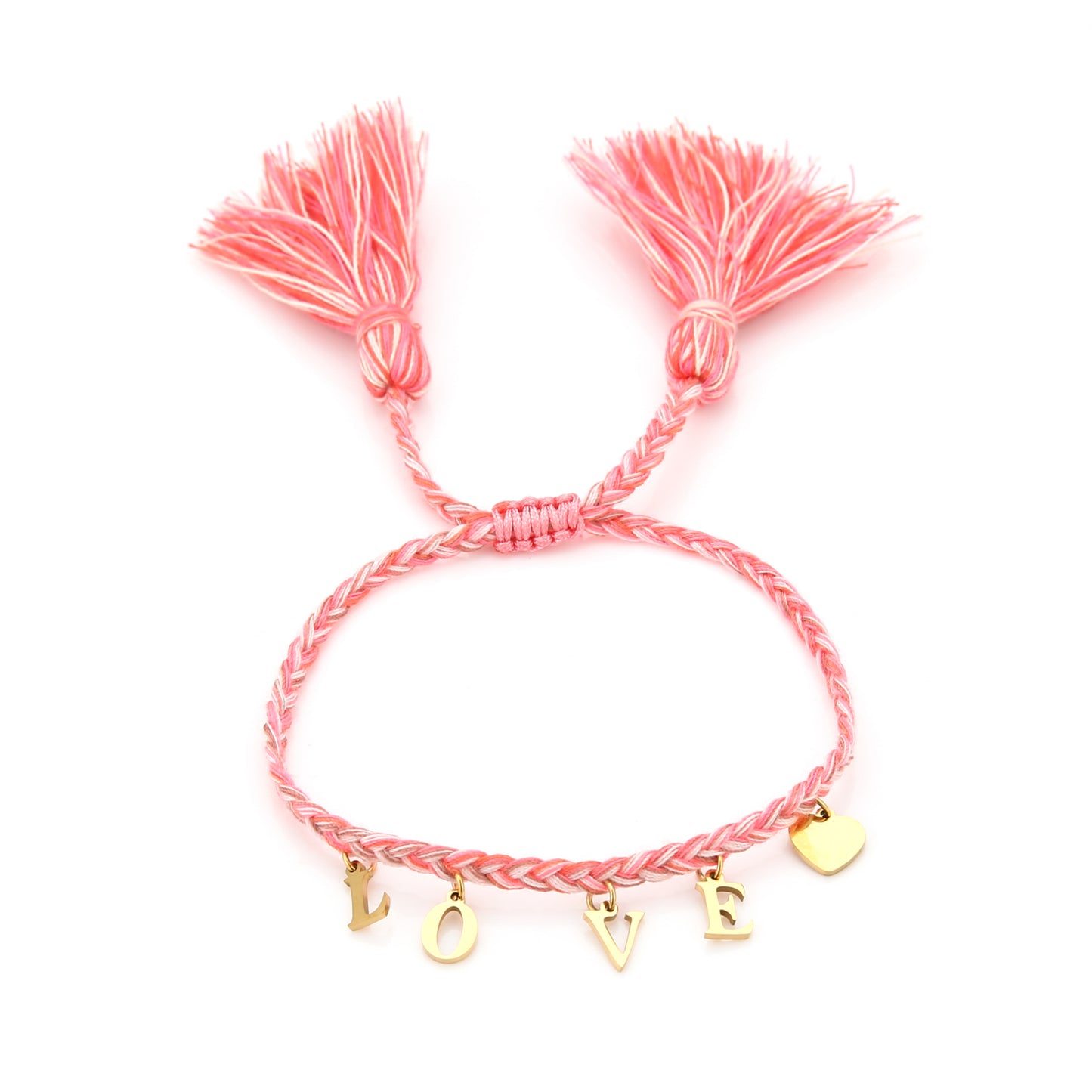Armband touw met love