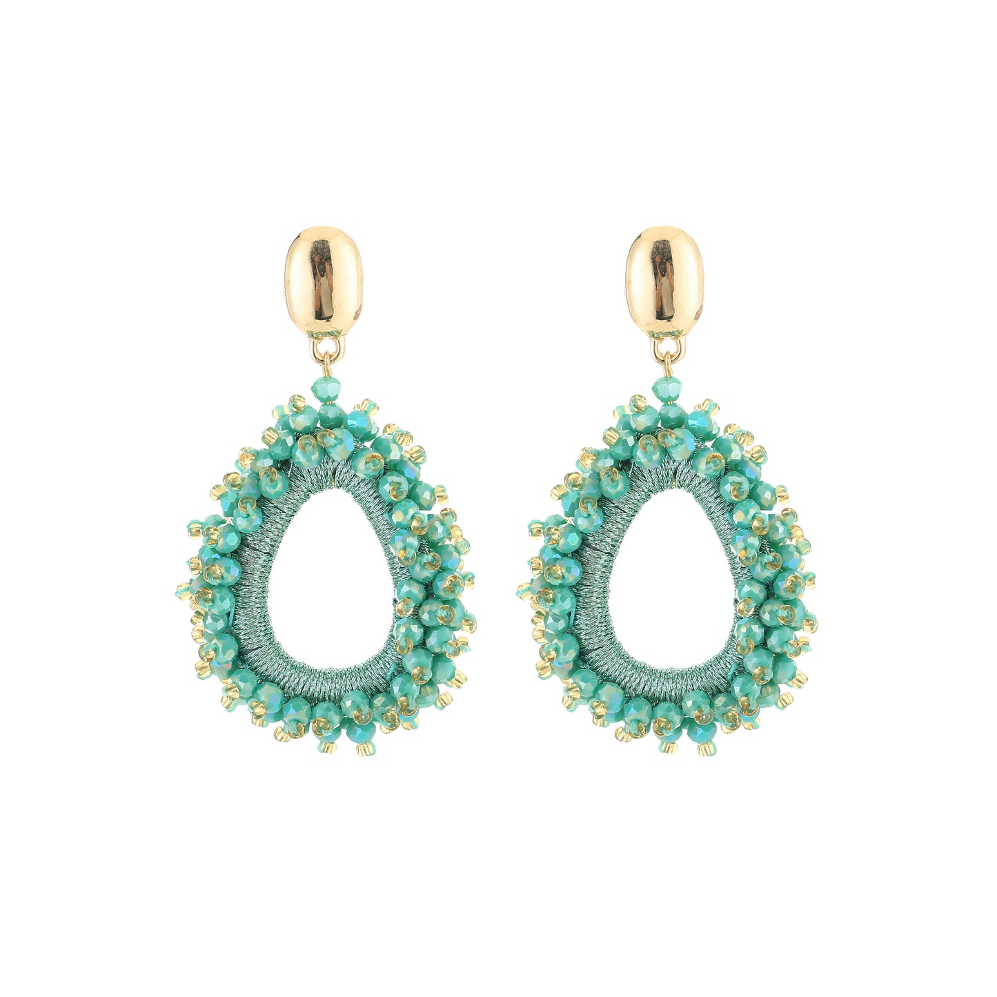 Statement oorbellen beads