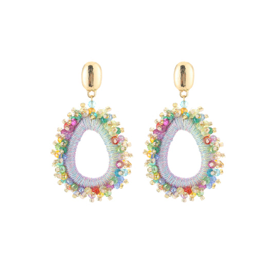 Statement oorbellen beads
