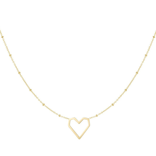 Ketting hart met dots