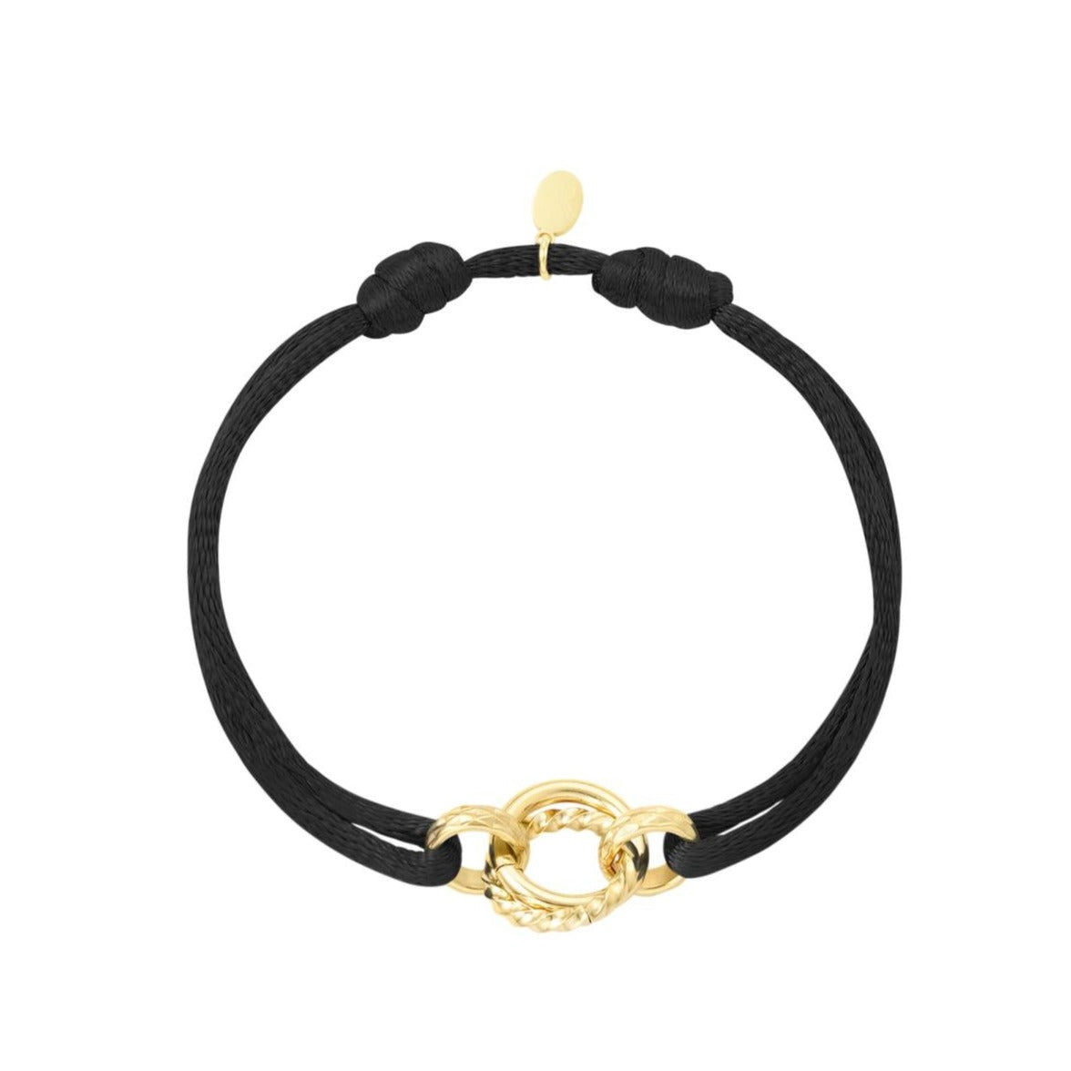 Stoffen armband cirkel