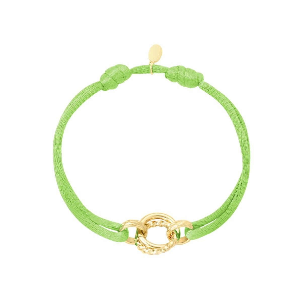 Stoffen armband cirkel