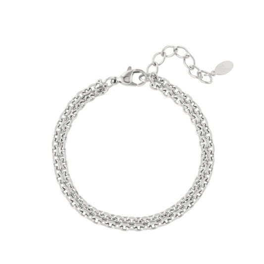 Armband brede schakels