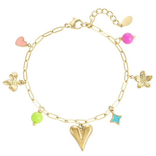 Bedelarmband color splash
