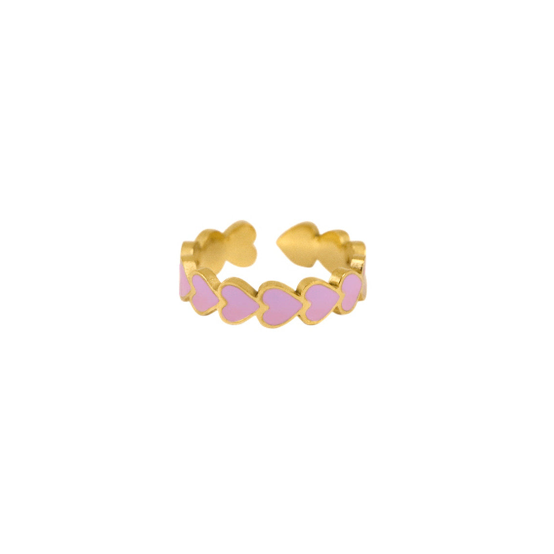 Ring roze hartjes
